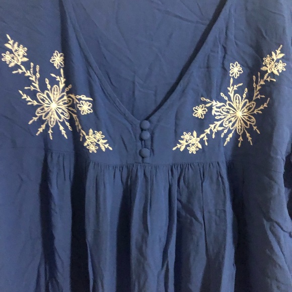 Blue LOFT blouse - Picture 4 of 4